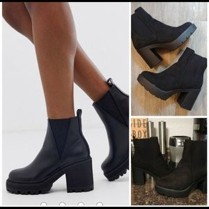 ASOS platform chelsea boots 6w